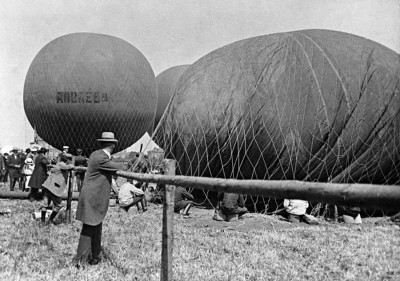 Den Bilden Andree Luftballong Baltiska utställningen