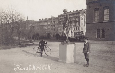 Den Bilden Konstkritik Stadsbiblioteket gamla Malmö