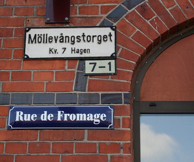 Den Bilden Rue de Fromage Möllans ost