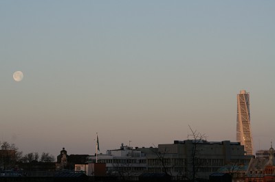 God morgon Malmö Måne